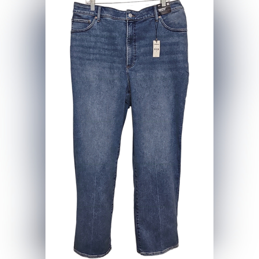 Express Womens Jeans Size 18L Modern Strait Super High Rise NWT